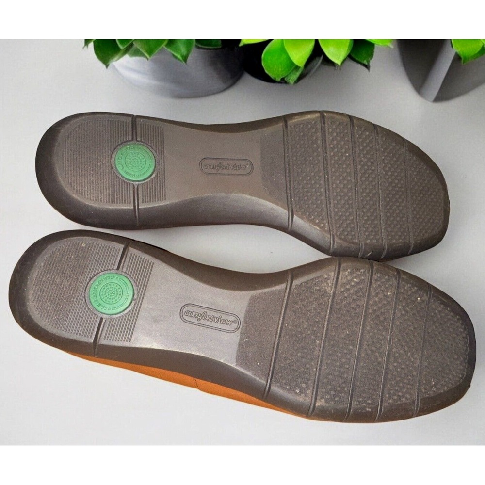ComfortView Womens Size 10.5WW The Vita Flat Shoes Loafers Slip On Brown - Picture 6 of 7